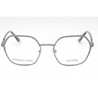 Guess Women's Eyeglasses - Grey/Other Metal Geometric Full Rim Frame | GU2912 020 ,