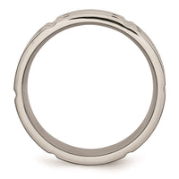 Titanium 8mm Brushed and Polished Band | TB320 ,