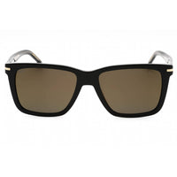 Hugo Boss Men's Sunglasses - Black Gold Rectangular Full Rim | BOSS 1598/S 02M2 JO ,