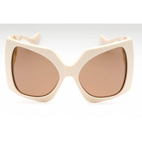 Gucci Women's Sunglasses - Ivory/White Oversized Full Rim Plastic Frame | GG1255S 002 ,