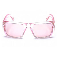 Tom Ford Sunglasses - Transparent Rose Plastic Rectangular Shape Frame | FT0731 72Y ,