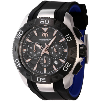 Technomarine Men's Chronograph Watch - UF6 Black and Blue Silicone Strap | TM-622002 ,