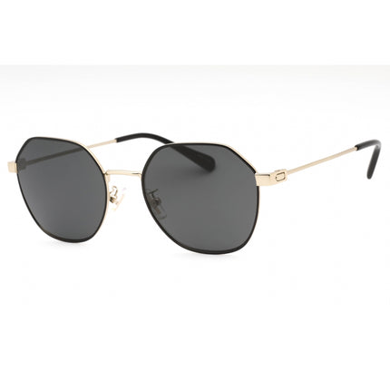 Coach Women's Sunglasses - Shiny Light Gold Plastic Geometric Frame | 0HC7155 900587 ,
