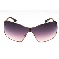 Guess Women's Sunglasses - Shiny Rose Gold Shield Shape Full Rim Frame | GU7876 28B ,