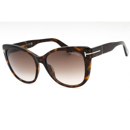 Tom Ford Women's Sunglasses - Dark Havana Plastic Cat Eye Full Rim Frame | FT0937 52K ,
