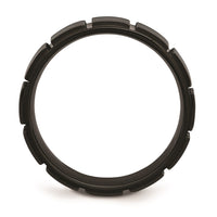 Titanium Grooved Black IP-plated 8mm Brushed Band | TB315 ,