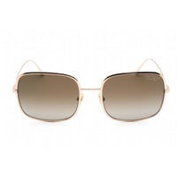 Tom Ford Women's Sunglasses - Shiny Rose Gold Metal Rectangular Frame | FT0865 28H ,