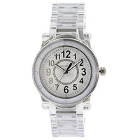 Juicy Couture 1900903 Women's HRH Crystal White Dial Translucent Plastic Bracelet Watch ,