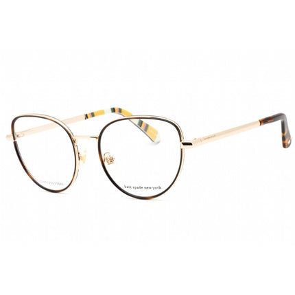 Kate Spade Women's Eyeglasses - Havana Butterfly Metal Full Rim Frame | AYLA 0086 00 ,