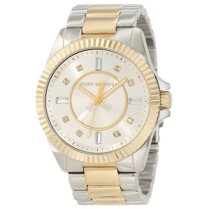 Juicy Couture 1900928 Women's Stella Swarovski Crystals Silver Dial Two Tone Steel Watch ,