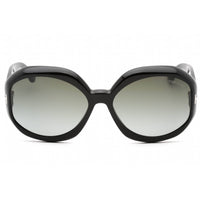 Tom Ford Women's Sunglasses - Shiny Black Plastic Oversized Shape Frame | FT1011 01B ,
