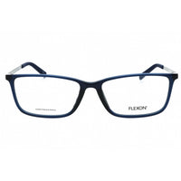 Flexon Men's Eyeglasses - Shiny Navy Rectangular Full Rim Frame | FLEXON EP8014 410 ,