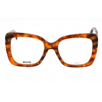 Moschino Women's Eyeglasses - Havana Pattern Acetate Cat Eye Frame | MOS614 02VM 00 ,