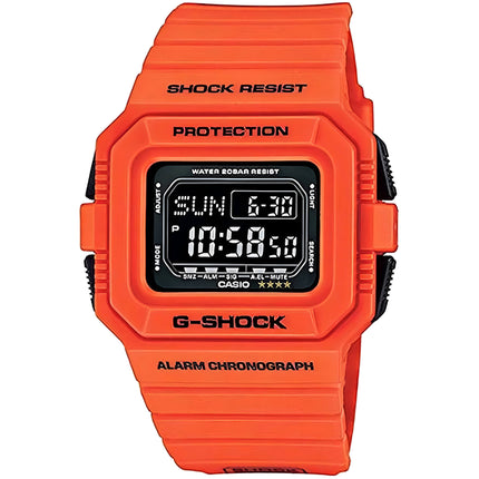 Casio Men's Watch - G-Shock Black Digi Dial Orange Strap Chronograph | DWD5500MR-4 ,