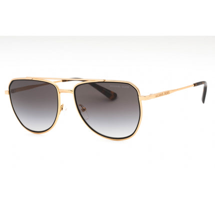 Michael Kors Women's Sunglasses - Shiny Yellow Gold Aviator Frame | 0MK1155 18968G ,