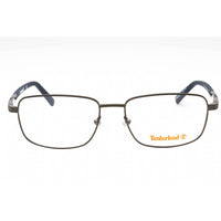 Timberland Men's Eyeglasses - Shiny Gunmetal Rectangular Full Rim Frame | TB1726 008 ,