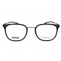 Hugo Boss Men's Eyeglasses - Matte Black Grey Oval Full Rim Frame | BOSS 1427 O6W ,
