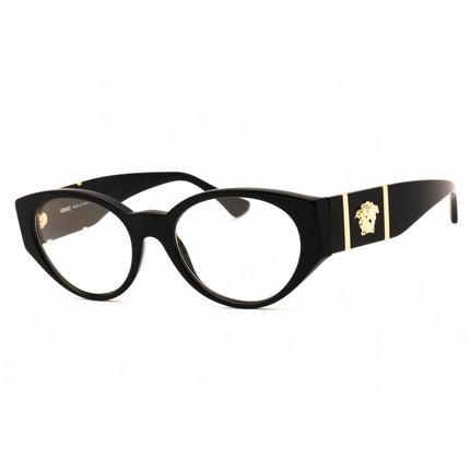 Versace Women's Eyeglasses - Black Plastic Oval Full Rim Frame | 0VE3345 GB1 ,