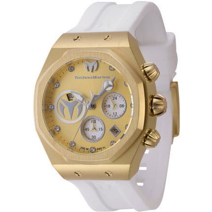 Technomarine Women's Watch - Reef Sun Chronograph Gold and Silver Dial | TM-523008 ,