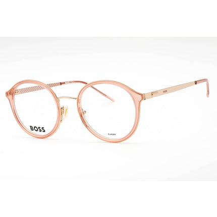 Hugo Boss Women's Eyeglasses - Gold Nude Round Full Rim Frame | BOSS 1210 0BKU 00 ,