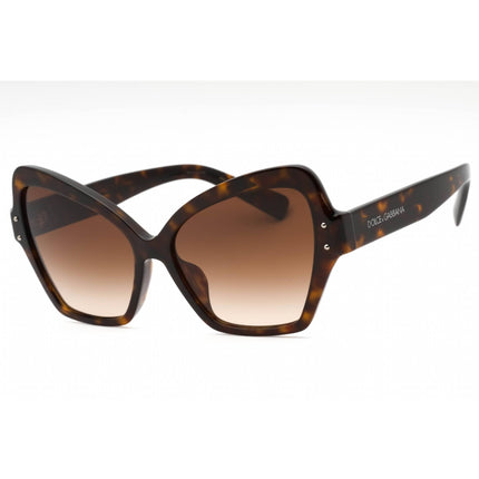 Dolce & Gabbana Women's Sunglasses - Havana Plastic Cat Eye Frame | 0DG4463F 502/13 ,