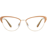 Garrett Leight Women's Eyeglasses - Gold-Caramel Laminate Cat Eye Frame | VISTA G-CL ,