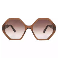 Salvatore Ferragamo Women's Sunglasses - Brown Acetate Geometric Frame | SF1070S 210 ,