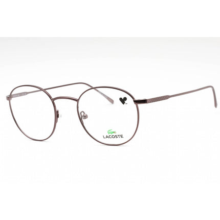 Lacoste Men's Eyeglasses - Dark Gunmetal Metal Round Full Rim Frame | L2246PC 033 ,