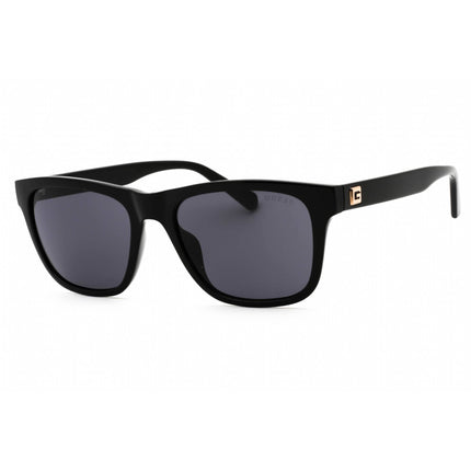 Guess Men's Sunglasses - Shiny Black Rectangular Plastic Full Rim Frame | GU6971 01A ,