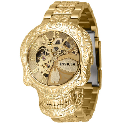 Invicta Women's Watch - Artist Automatic Skeleton Dial Yellow Gold Bracelet | 42773 ,