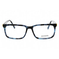 Guess Men's Eyeglasses - Blue/Other Plastic Rectangular Full Rim Frame | GU50068 092 ,