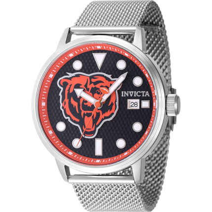Invicta Men's Watch - NFL Chicago Bears Dark Blue Dial Steel Mesh Bracelet | 47978 ,