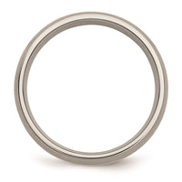 Titanium 14k Yellow Inlay 6mm Brushed Band | TB222 ,