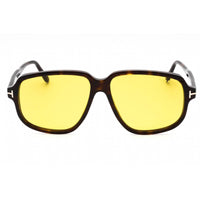 Tom Ford Men's Sunglasses - Dark Havana Plastic Aviator Full Rim Frame | FT1024 52E ,
