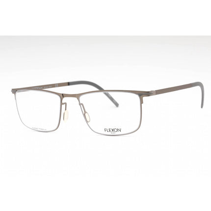 Flexon Men's Eyeglasses - Light Gunmetal Metal Rectangular Frame | FLEXON B2005 032 ,