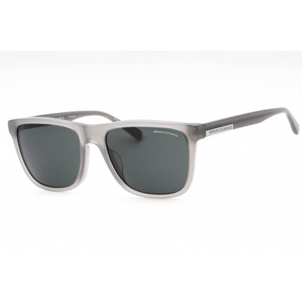 Armani Exchange Men's Sunglasses - Shiny Opaline Grey Square Frame | 0AX4080SF 832887 ,