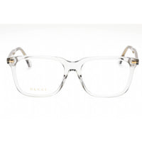 Gucci Men's Eyeglasses - Grey Plastic Square Full Rim Frame Clear Lens | GG0737O 016 ,