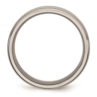 Titanium Grooved 8mm Polished Band | TB57 ,
