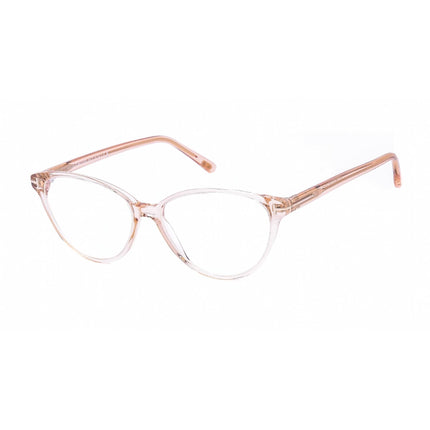 Tom Ford Women's Eyeglasses - Shiny Transparent Peach Cat Eye Frame | FT5545-B 072 ,