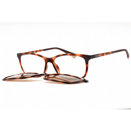 Polaroid Core Women's Sunglasses - Havana Plastic Rectangular | PLD 6140/CS 0086 SP ,