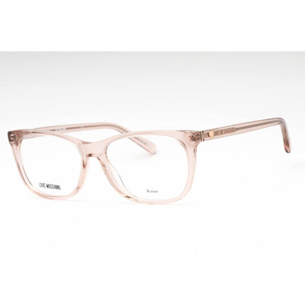 Moschino Love Women's Eyeglasses - Nude Plastic Rectangular Frame | MOL557 0FWM 00 ,