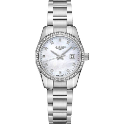 Longines Women's Watch - Conquest Classic White Mother of Pearl Dial | L22860876 ,