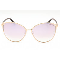 Tom Ford Women's Sunglasses - Shiny Rose Gold Metal Cat Eye Full Rim | FT0320 28Z ,