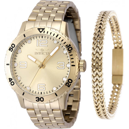 Invicta Men's Watch - Specialty Quartz Gold Tone Brass Dial Steel Bracelet | 48262 ,