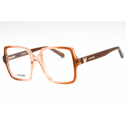 Moschino Love Women's Eyeglasses - Brown Peach Plastic Butterfly Frame | MOL597 MS5 ,