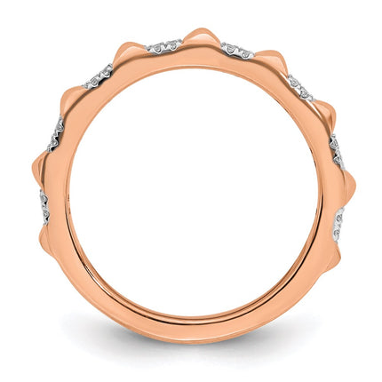 14k Rose Gold Stackable Expressions Diamond Ring | SK2096 ,
