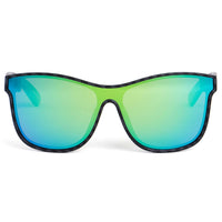 Technomarine Unisex Sunglasses - Carbon Fiber Frame Green Mirror Lens | TMEW010-02 ,