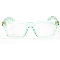 Gucci Men's Eyeglasses - Green Square Full Rim Plastic Frame | GG1525O 004 ,