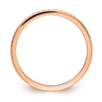 10K Rose Gold 1.2mm Twisted Wire Pattern Stackable Band | 1STK22-120R ,
