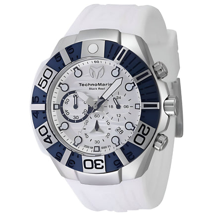 Technomarine Men's Watch - Reef Quartz Chronograph White Silicone Strap | TM-523013 ,